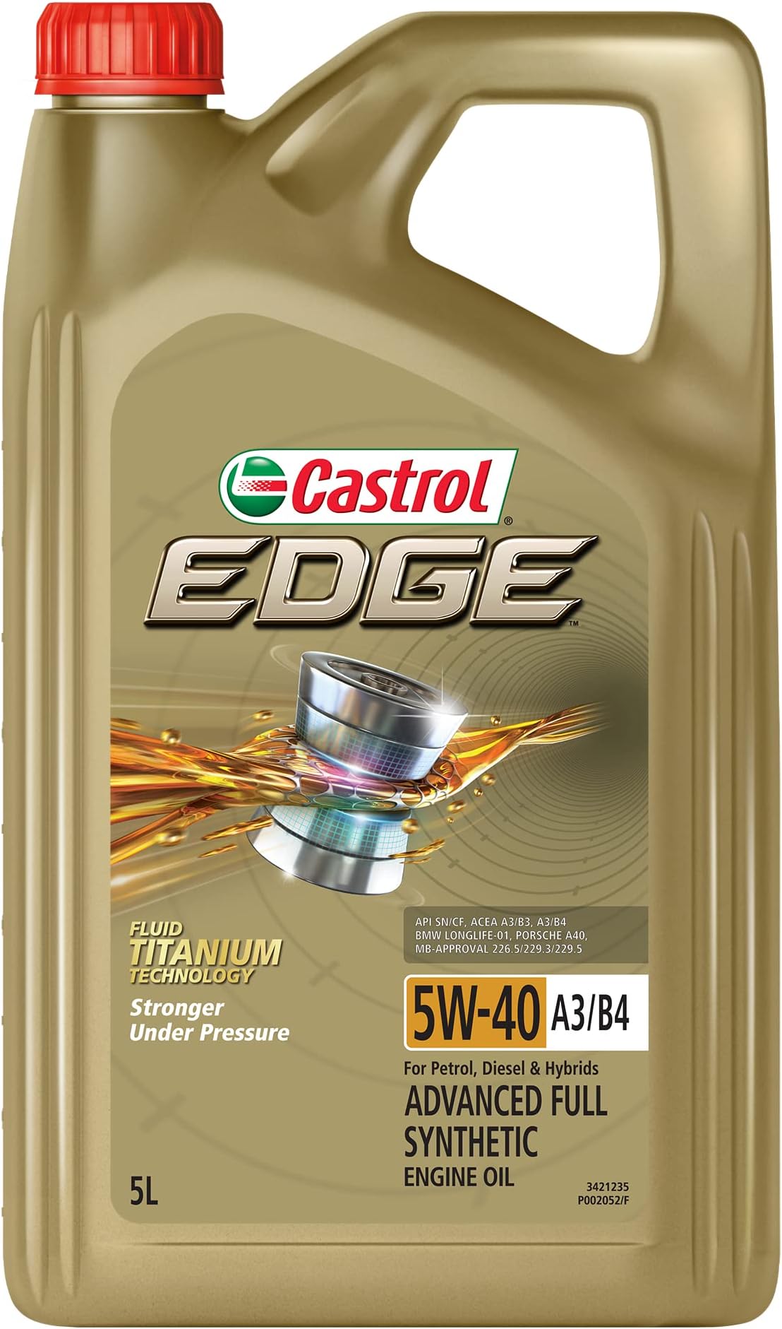 Castrol Edge 5W-40 A3/B4 API SP - Aceite Motor 20 Litros
